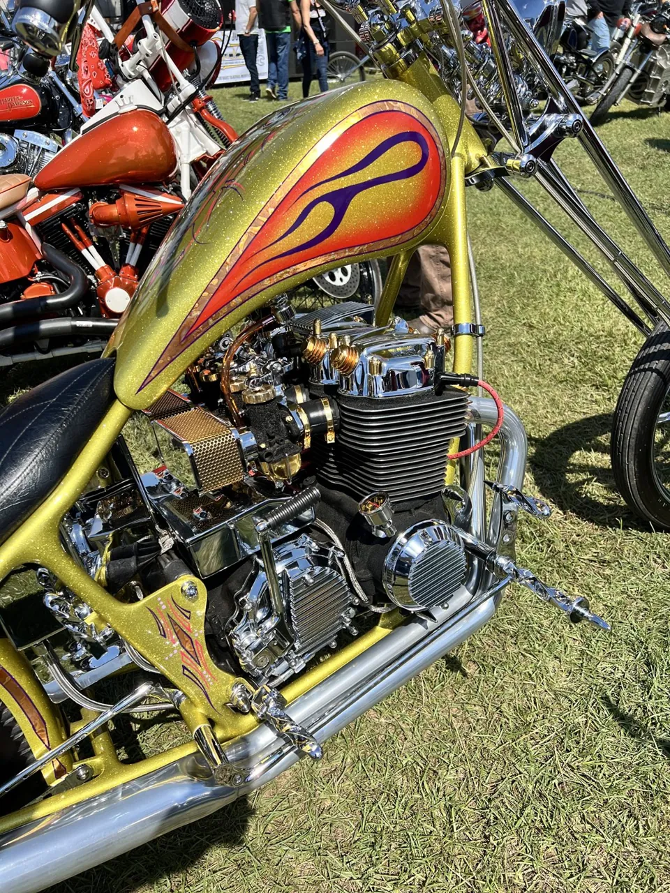 The Honda triple chopper that won Best Asian at the SmokeOut Rally